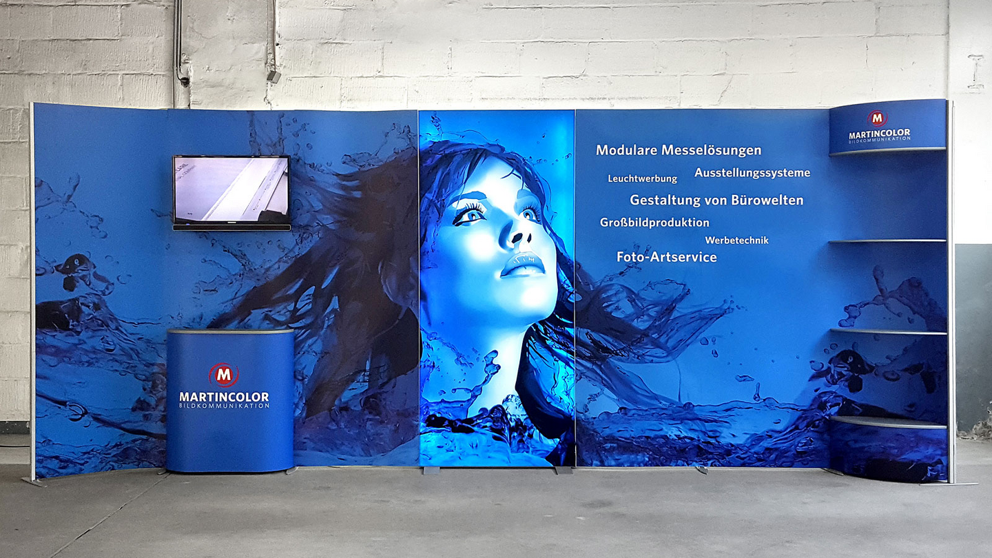 Flexibler Messestand ISOframe Wave Flexibler Messestand ISOframe Wave