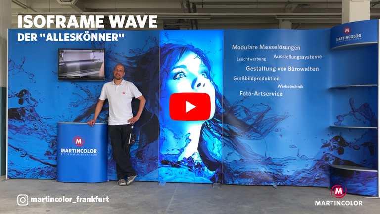Stand de exposición flexible ISOframe Wave
