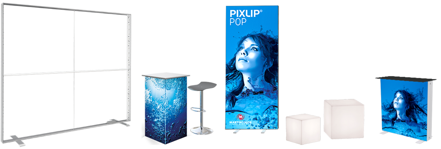 Exhibition stands - luminous exhibition equipment Exhibition stands - luminous exhibition equipment