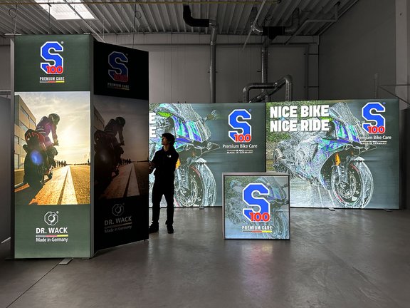 LED-Messestand ALU STAR für unseren Kunden Dr. Wack LED-Messestand ALU STAR für unseren Kunden Dr. Wack