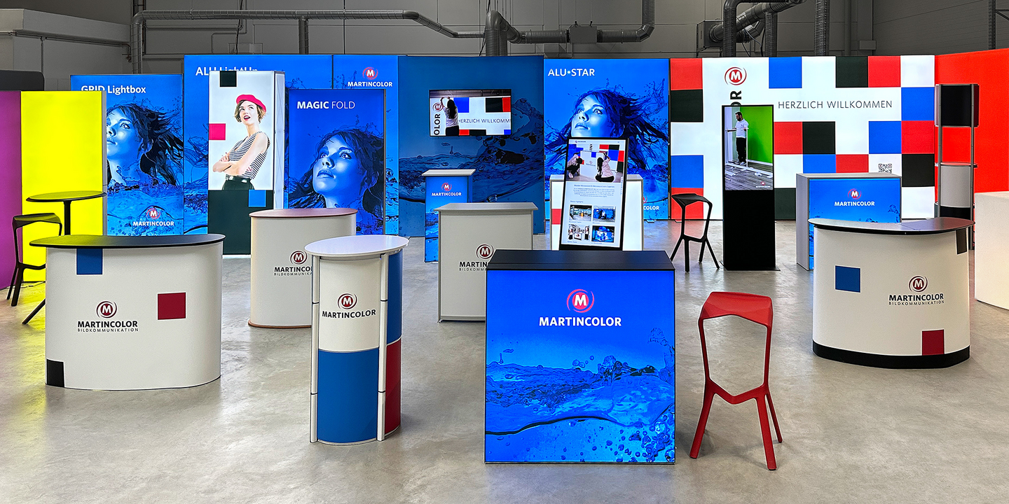 Showroom für LED Messestände, Messetheken und mehr Showroom für LED Messestände, Messetheken und mehr