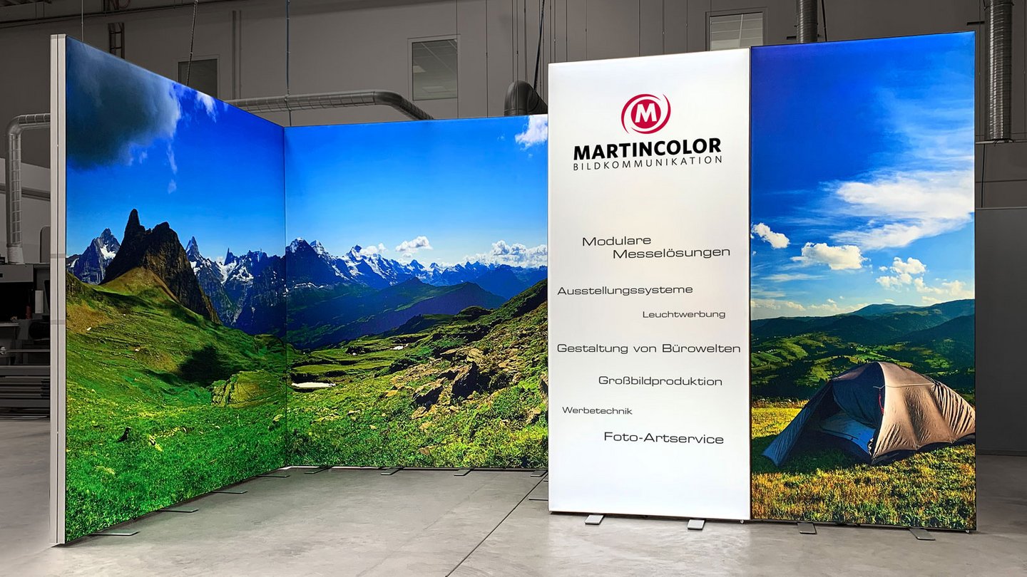 Leuchtender Messestand ALU LightUp Leuchtender Messestand ALU LightUp