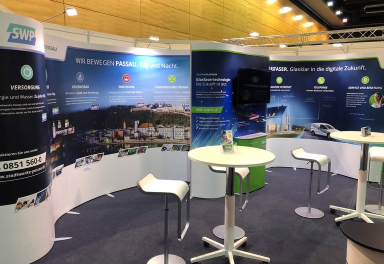 Messestand - ISOframe Wave - Stadtwerke Passau Messestand - ISOframe Wave - Stadtwerke Passau