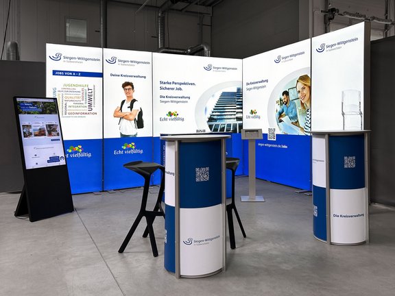 Mobiler Messestand für unseren Kunden Kreis Siegen-Wittgenstein Mobiler Messestand für unseren Kunden Kreis Siegen-Wittgenstein