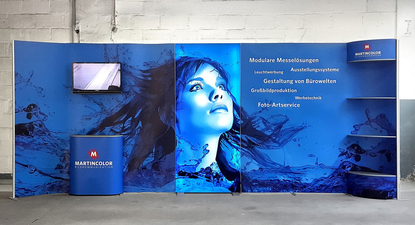 Flexible exhibition stand ISOframe wave Flexible exhibition stand ISOframe wave